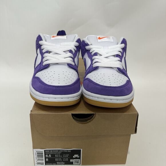 Nike SB Dunk Low Pro ISO Orange Label “Court Purple Gum” - Picture 2 of 6